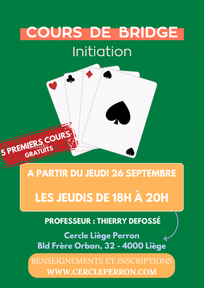 Affiche cours initiation 1ième année